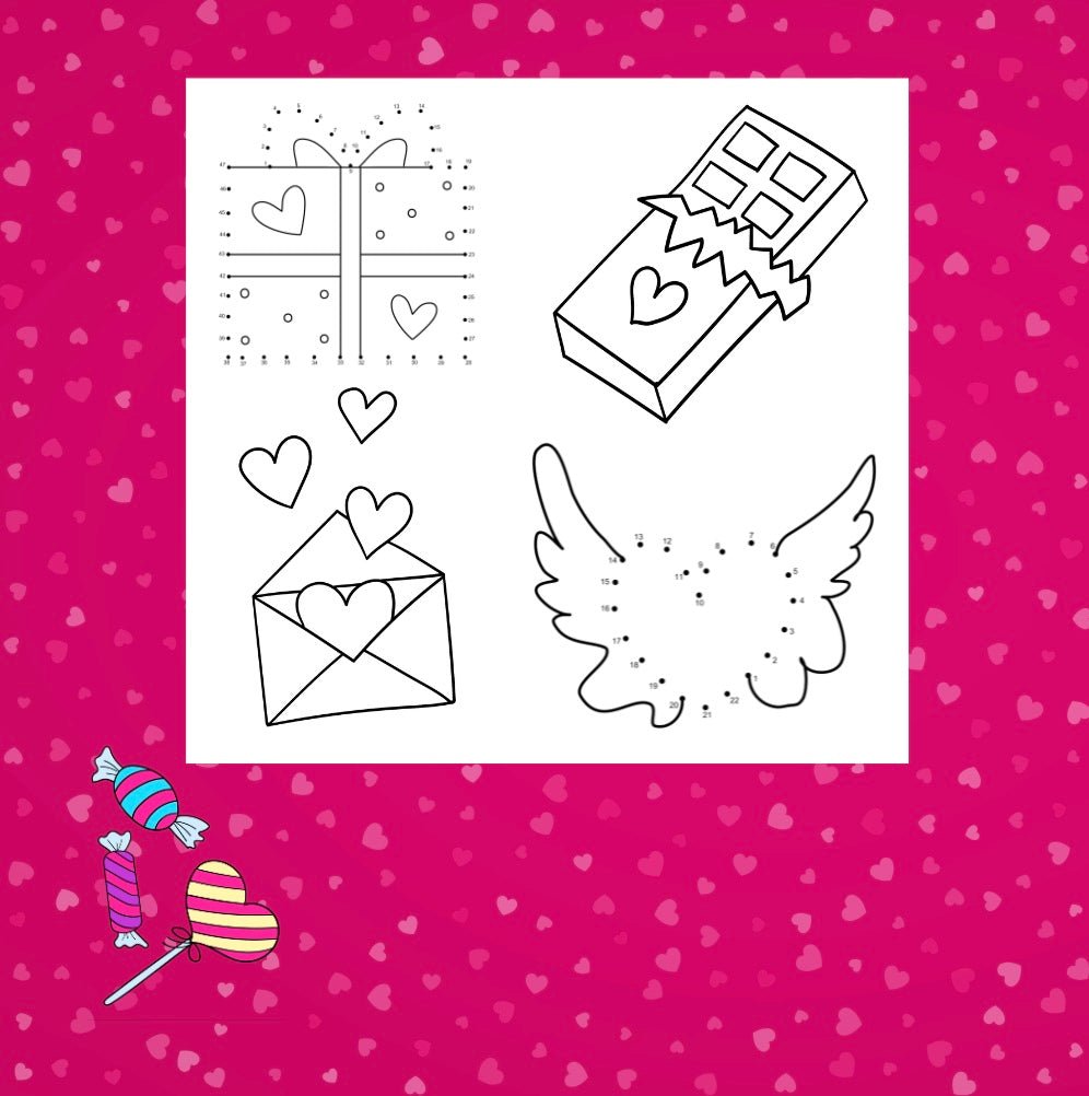 HAPPY VALENTINE’S DAY DOT TO DOT ACTIVITY BOOK (Volume 1) - Mini Muffin Bookstore