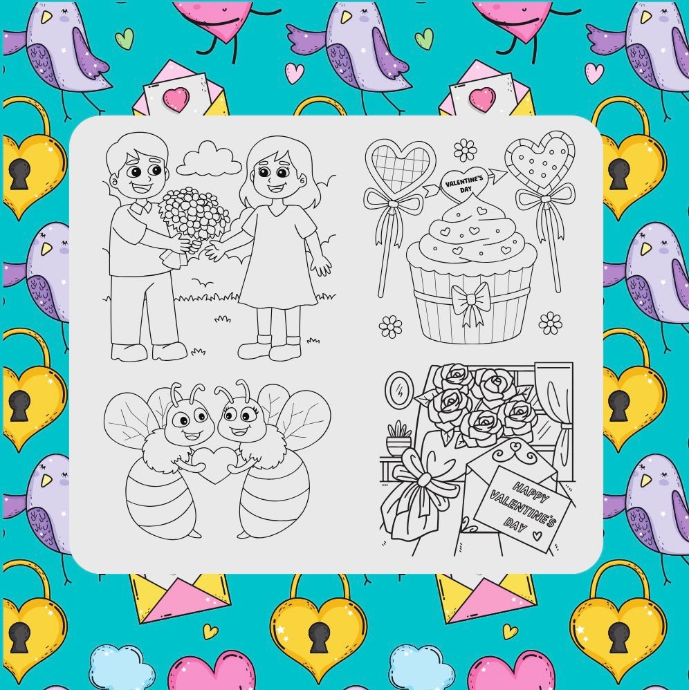 HAPPY VALENTINE’S DAY FRIENDS, FLOWERS, HEARTS AND MORE - Mini Muffin Bookstore