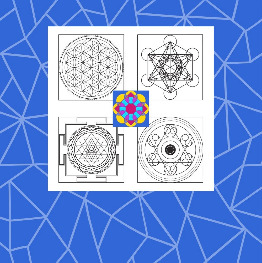 SACRED GEOMETRY: Relaxing Patterns to Calm Your Mind (Volume 1) - Mini Muffin Bookstore