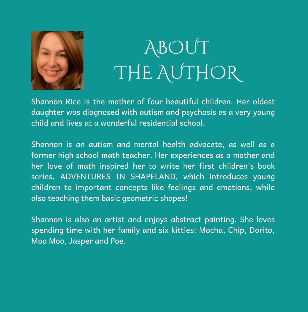 Shapeland: A Unique Adorable Book Designed to Teach Young Children About Shapes, Feelings, Emotions, Acceptance and Tolerance - Mini Muffin Bookstore