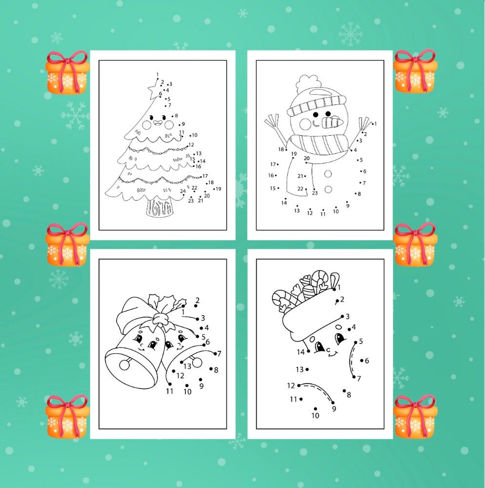 MERRY CHRISTMAS DOT TO DOT ACTIVITY BOOK - Mini Muffin Bookstore