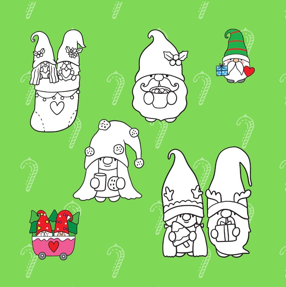 MERRY CHRISTMAS JOLLY ELF GNOMES - Mini Muffin Bookstore