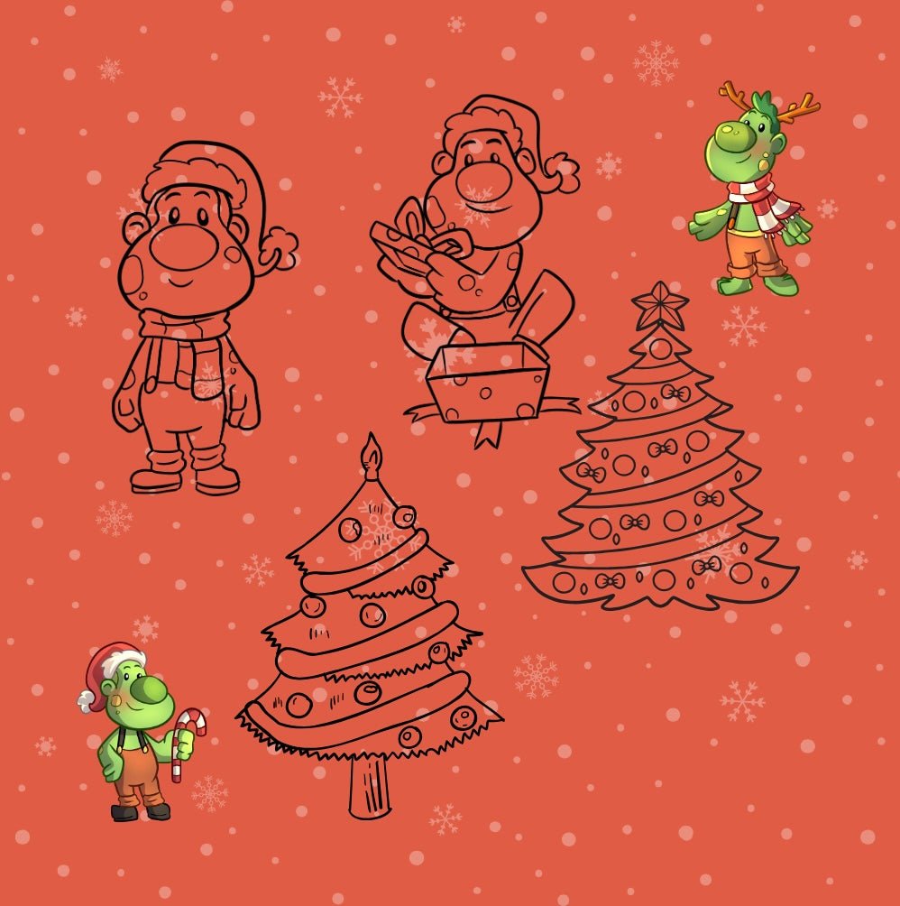 MERRY CHRISTMAS TREES AND TROLLS - Mini Muffin Bookstore