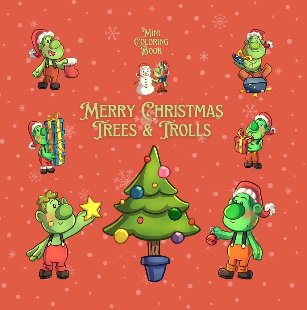MERRY CHRISTMAS TREES AND TROLLS - Mini Muffin Bookstore