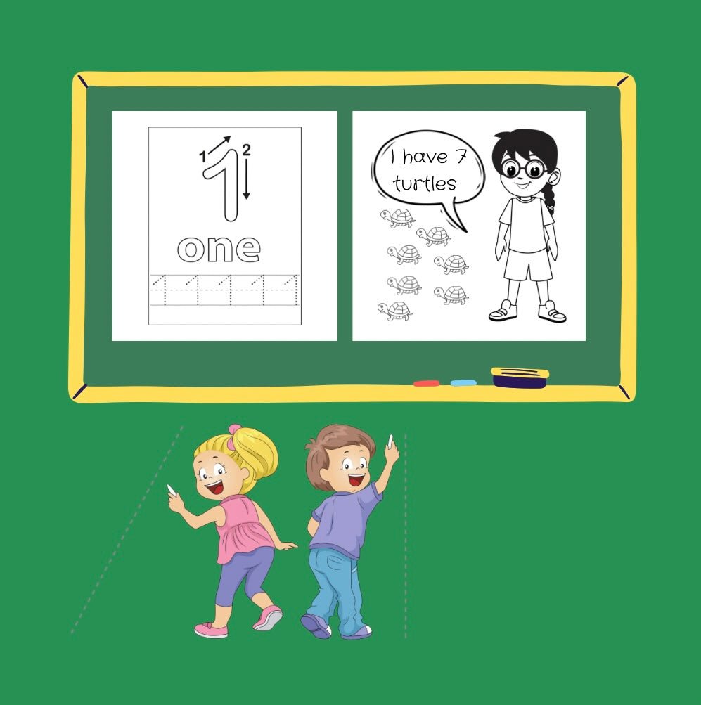 Mini Coloring Book 123 TRACE WITH ME! - Mini Muffin Bookstore