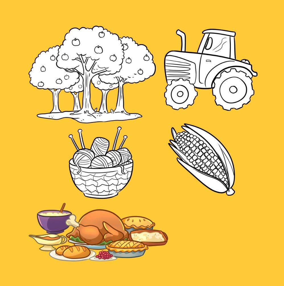 Mini Coloring Book ABC SEASONS FALL FUN - Mini Muffin Bookstore