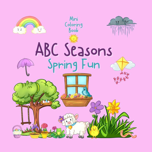 Mini Coloring Book ABC SEASONS SPRING FUN - Mini Muffin Bookstore
