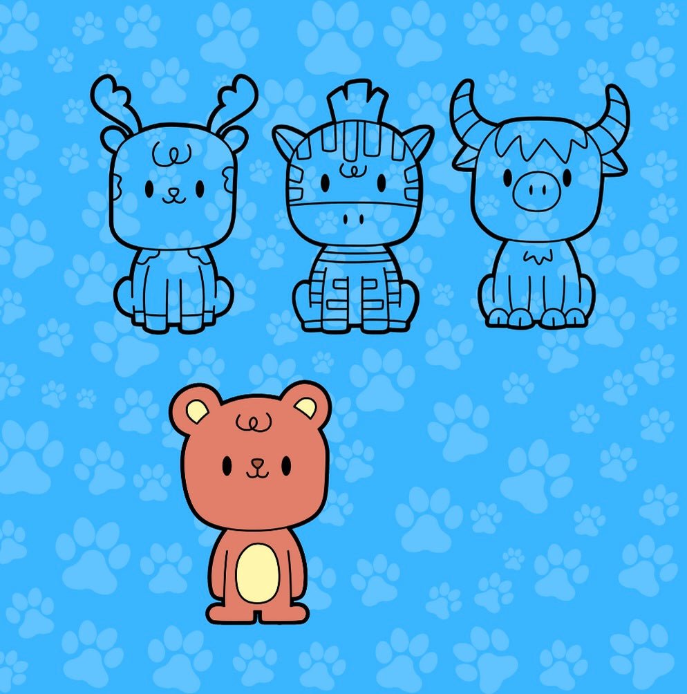 Mini Coloring Book ADORABLE BABY ANIMALS (Volume 1) - Mini Muffin Bookstore