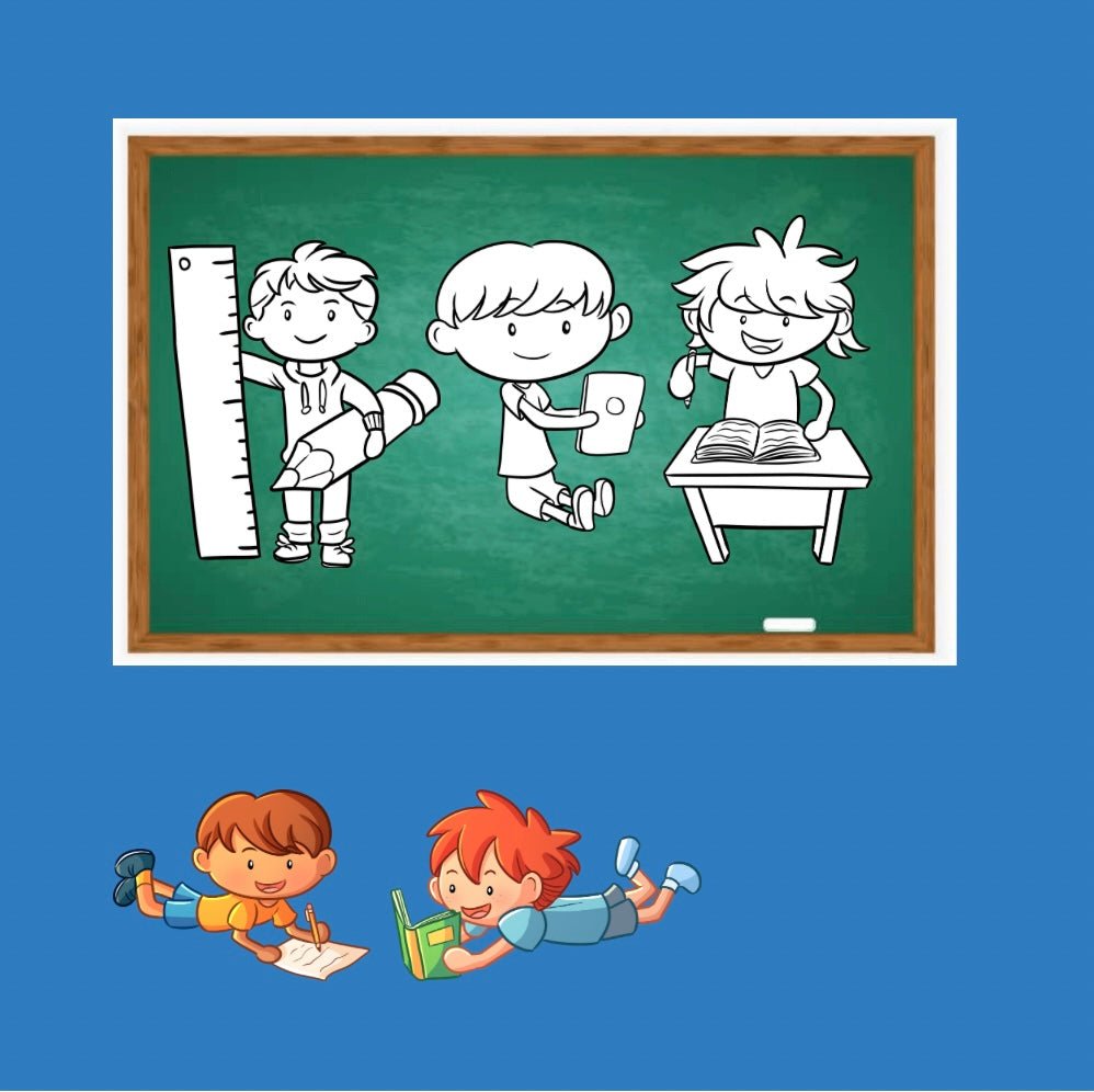 Mini Coloring Book BACK TO SCHOOL FOR BOYS - Mini Muffin Bookstore