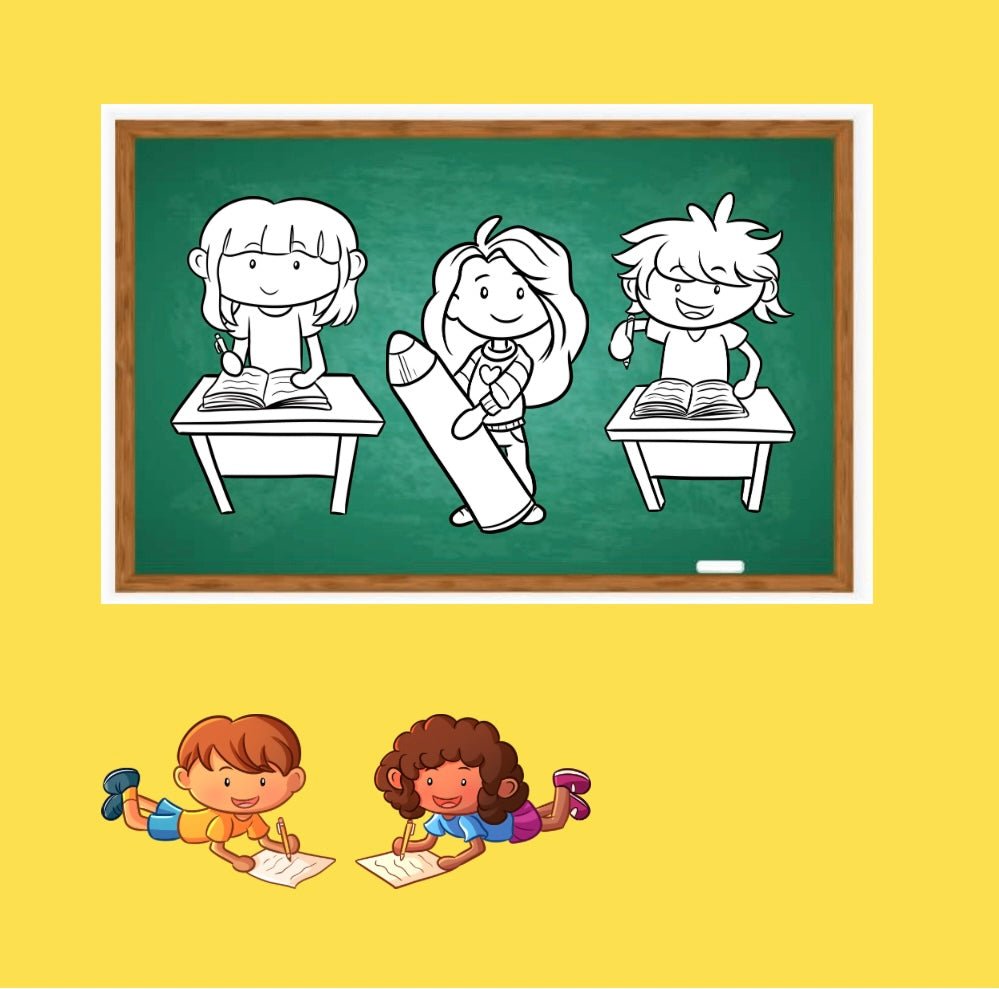 Mini Coloring Book BACK TO SCHOOL FOR BOYS & GIRLS - Mini Muffin Bookstore