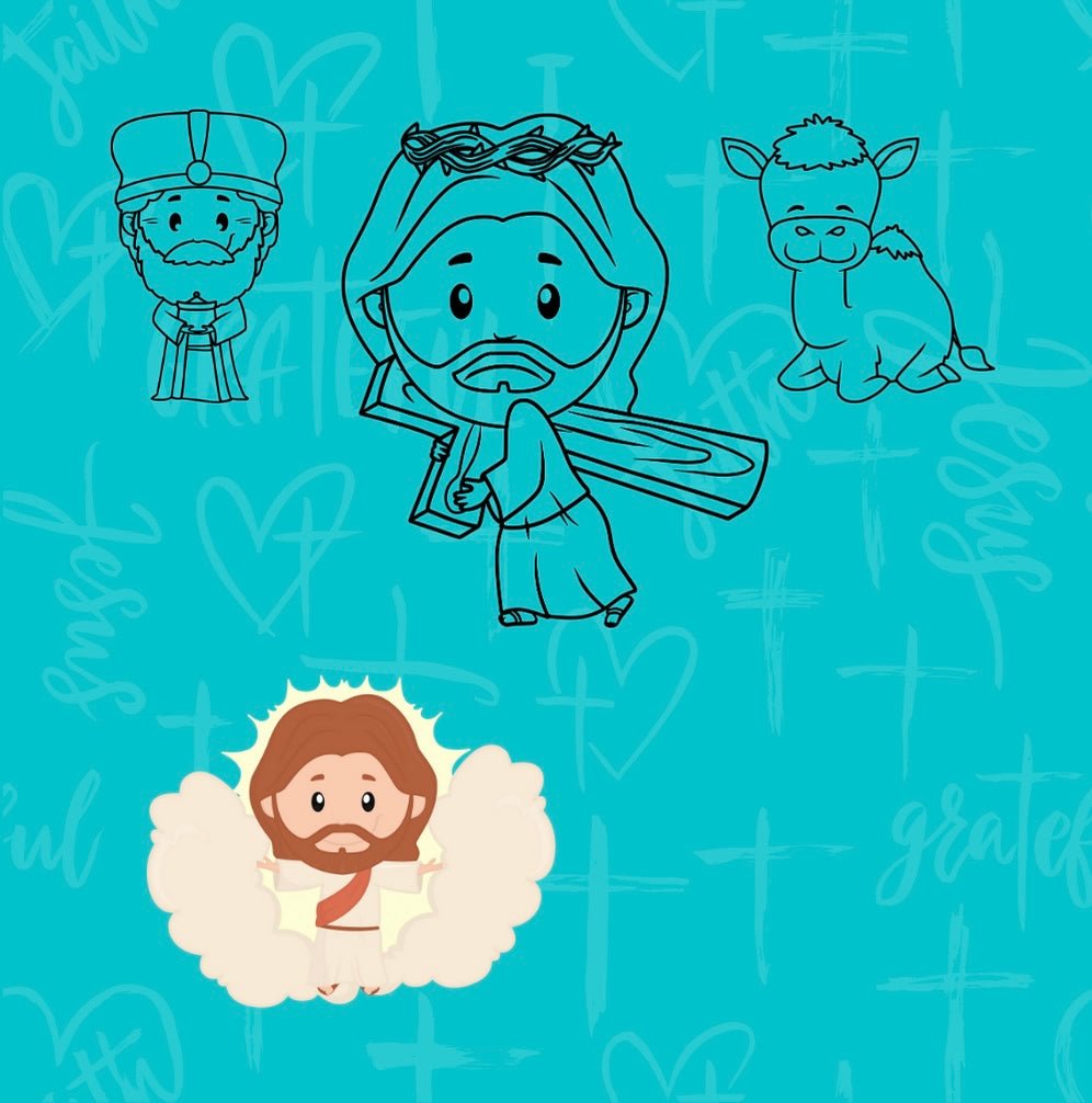 Mini Coloring Book BIBLE STORIES (Volume 2) Nativity, Life of Jesus - Mini Muffin Bookstore