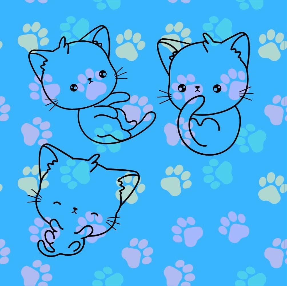 Mini Coloring Book COZY KITTENS - Mini Muffin Bookstore
