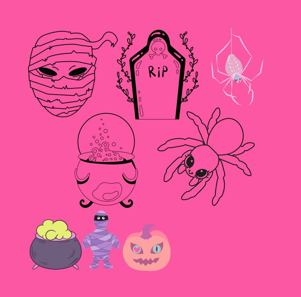 Mini Coloring Book CREEPY PASTEL GOTH (Volume 2) - Mini Muffin Bookstore