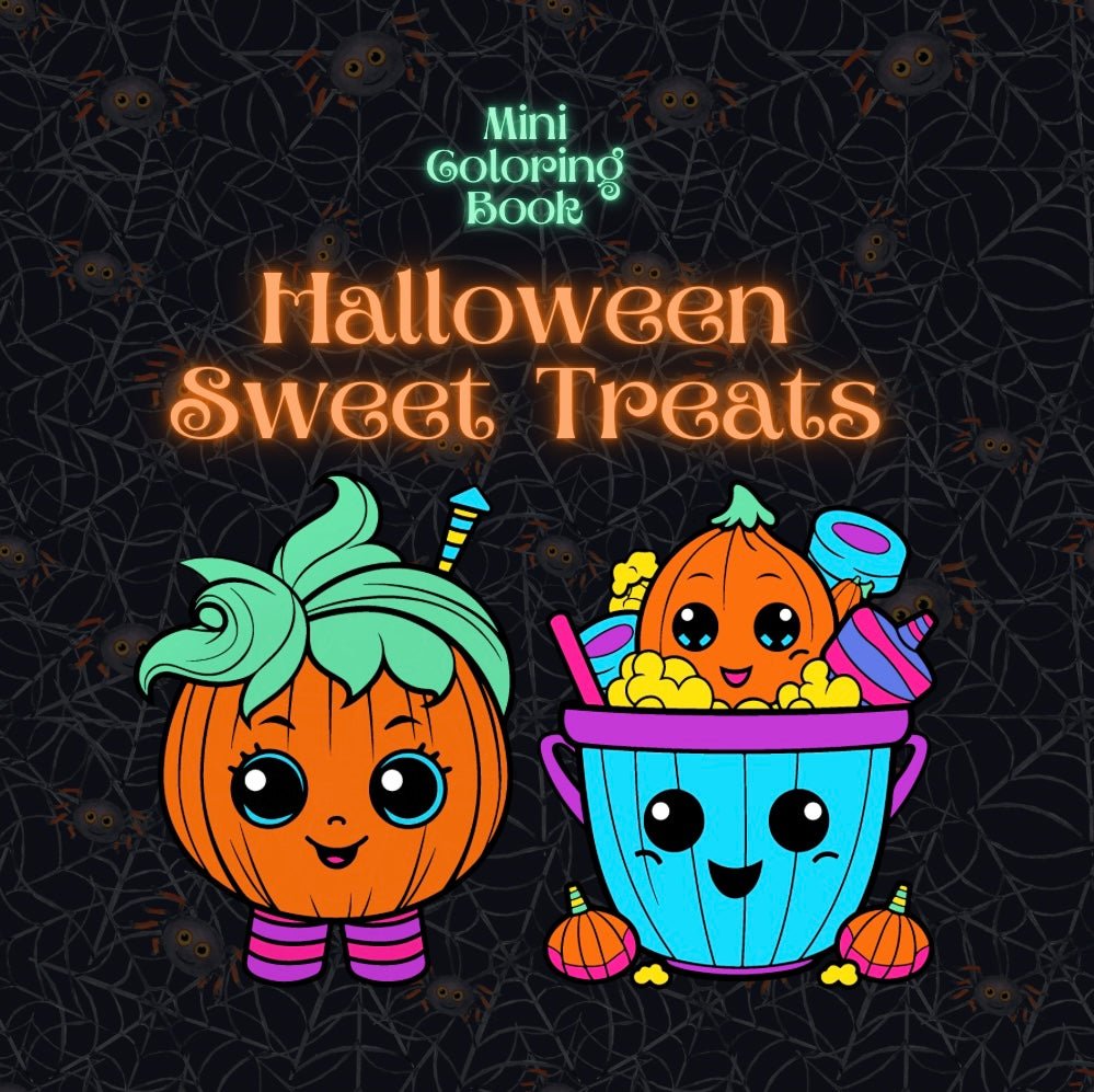 Mini Coloring Book HALLOWEEN SWEET TREATS - Mini Muffin Bookstore