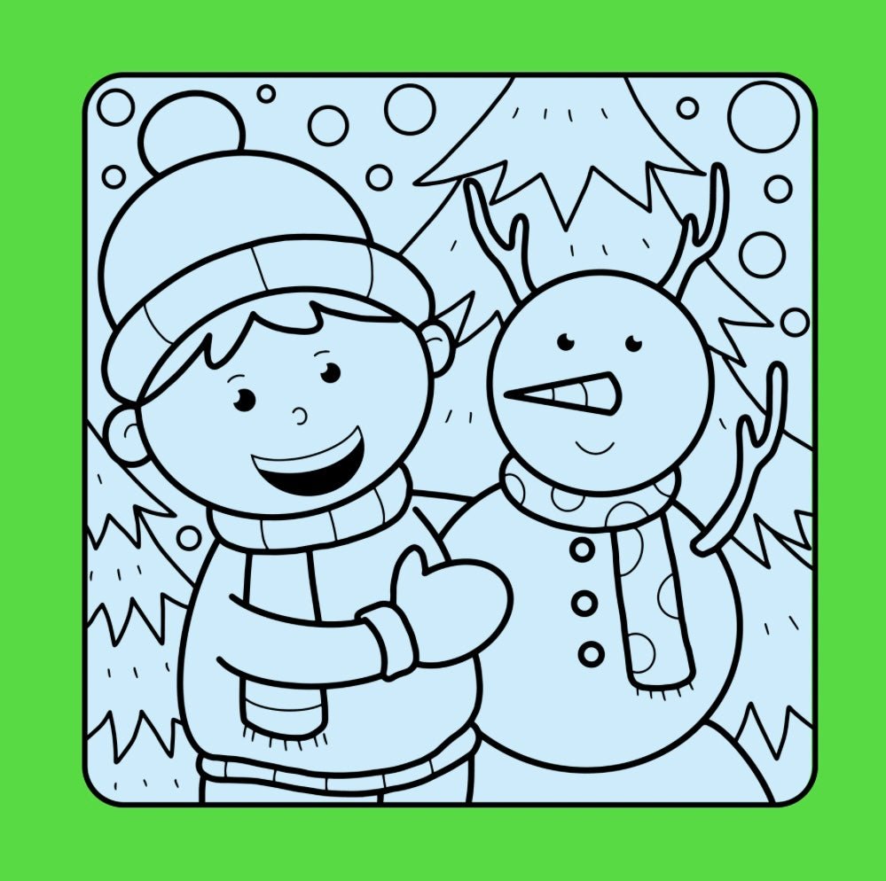 Mini Coloring Book MERRY CHRISTMAS TIME - Mini Muffin Bookstore