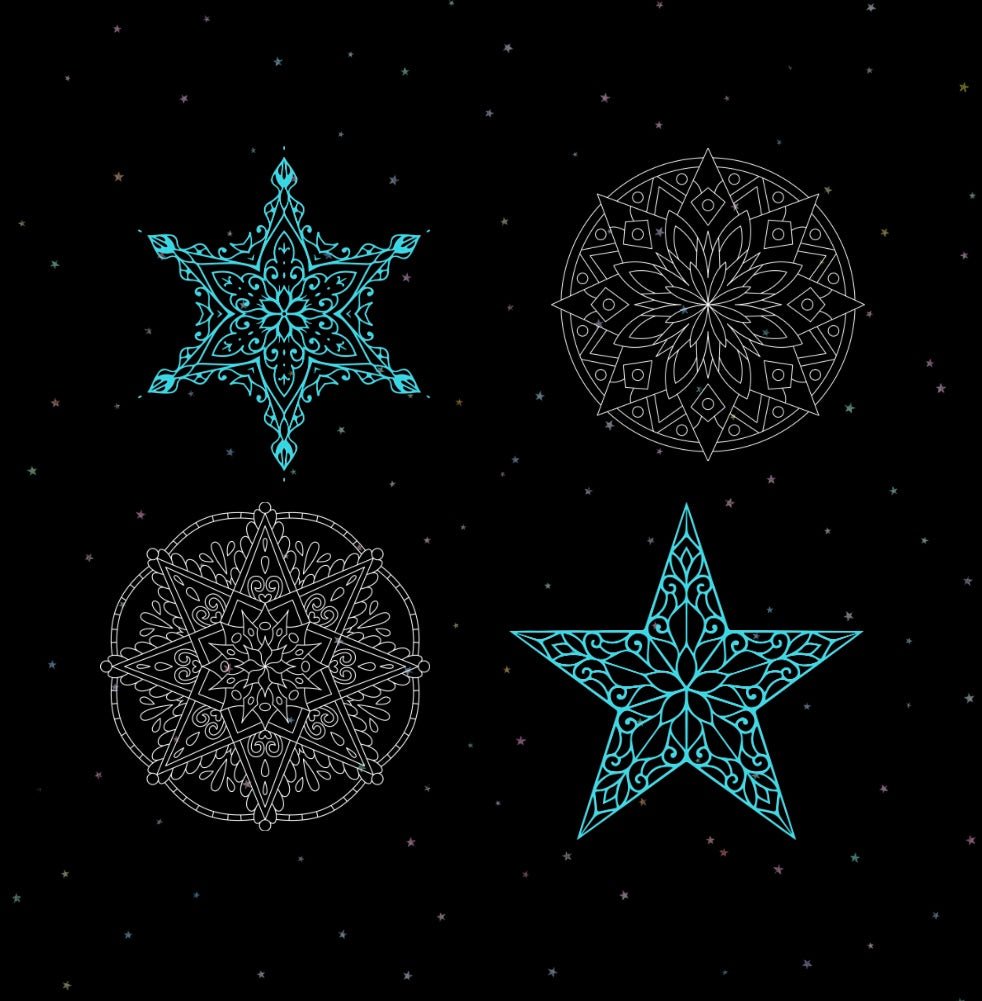 Mini Coloring Book STAR MANDALAS (Volume 1) - Mini Muffin Bookstore