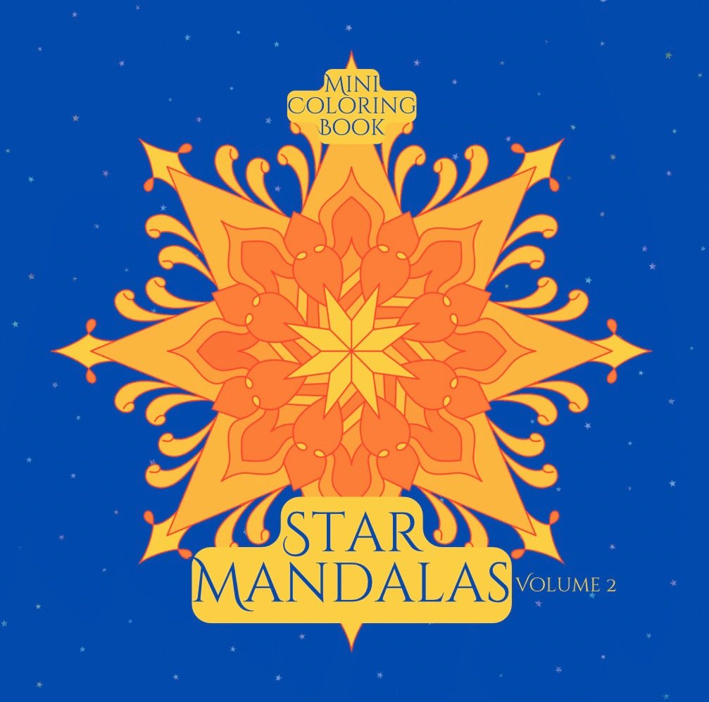 Mini Coloring Book STAR MANDALAS (Volume 2) - Mini Muffin Bookstore