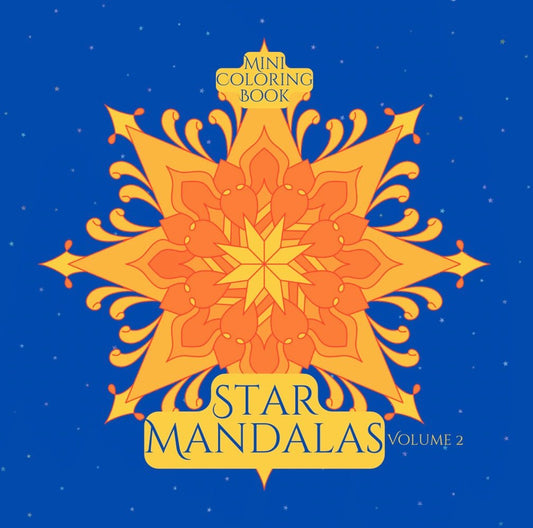 Mini Coloring Book STAR MANDALAS (Volume 2) - Mini Muffin Bookstore