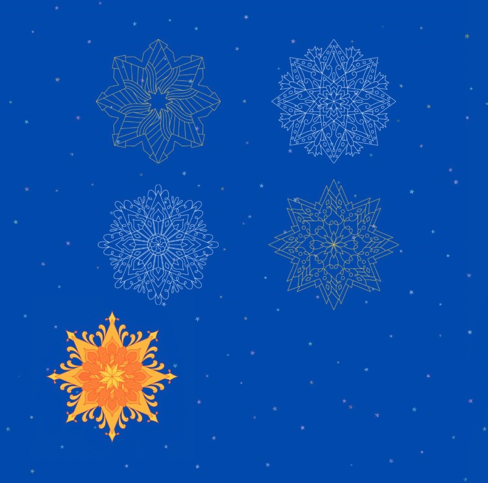 Mini Coloring Book STAR MANDALAS (Volume 2) - Mini Muffin Bookstore