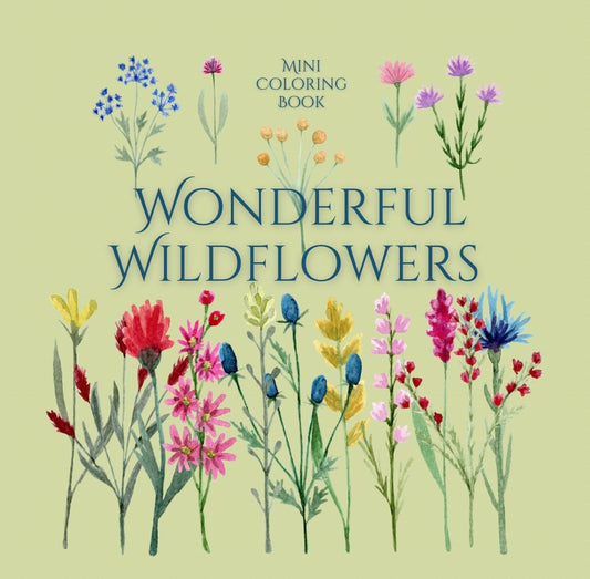 Mini Coloring Book WONDERFUL WILDFLOWERS (Volume 1) - Mini Muffin Bookstore