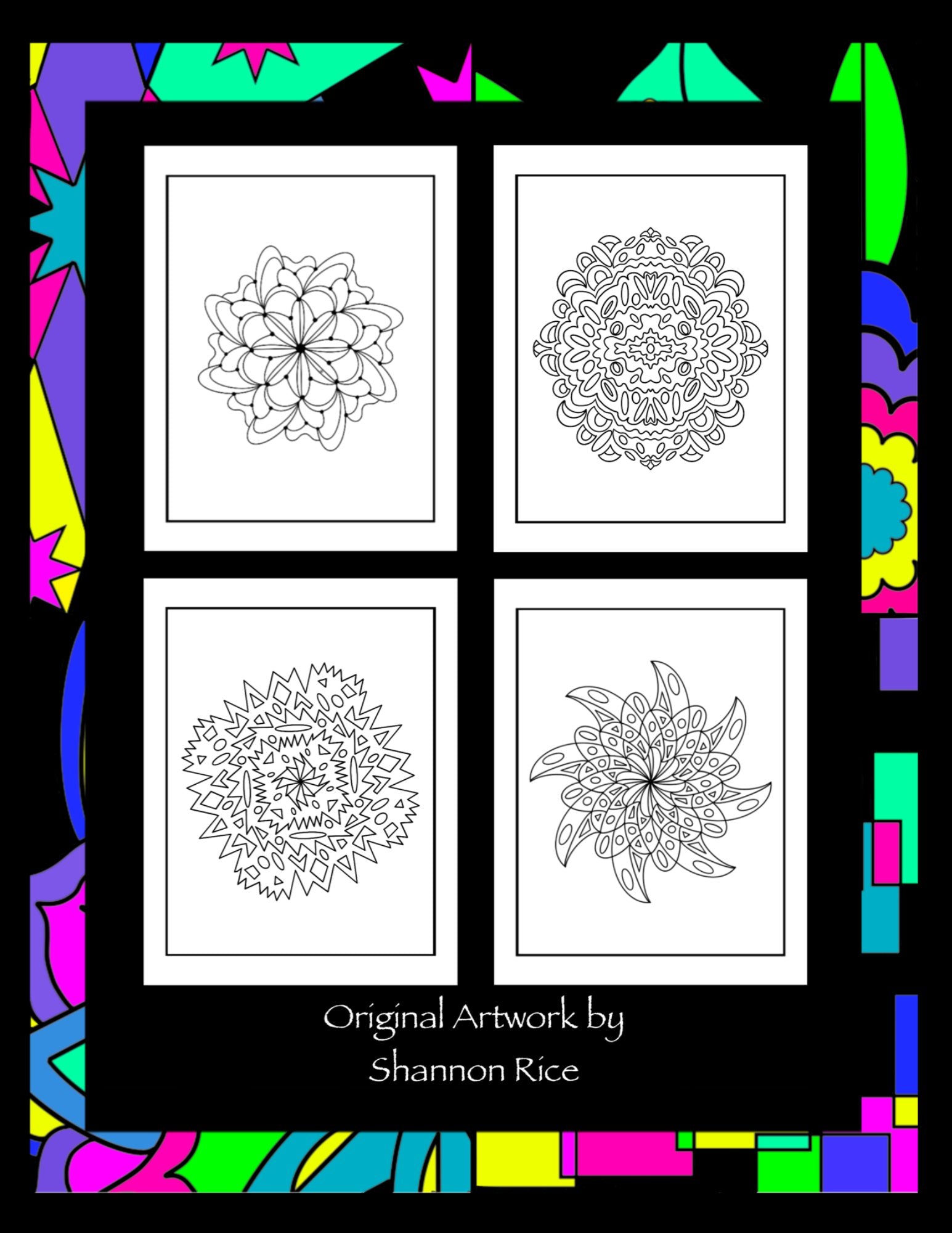 RELAXING PATTERNS: An Original Coloring Book to Calm Your Mind (Volume 2) - Mini Muffin Bookstore
