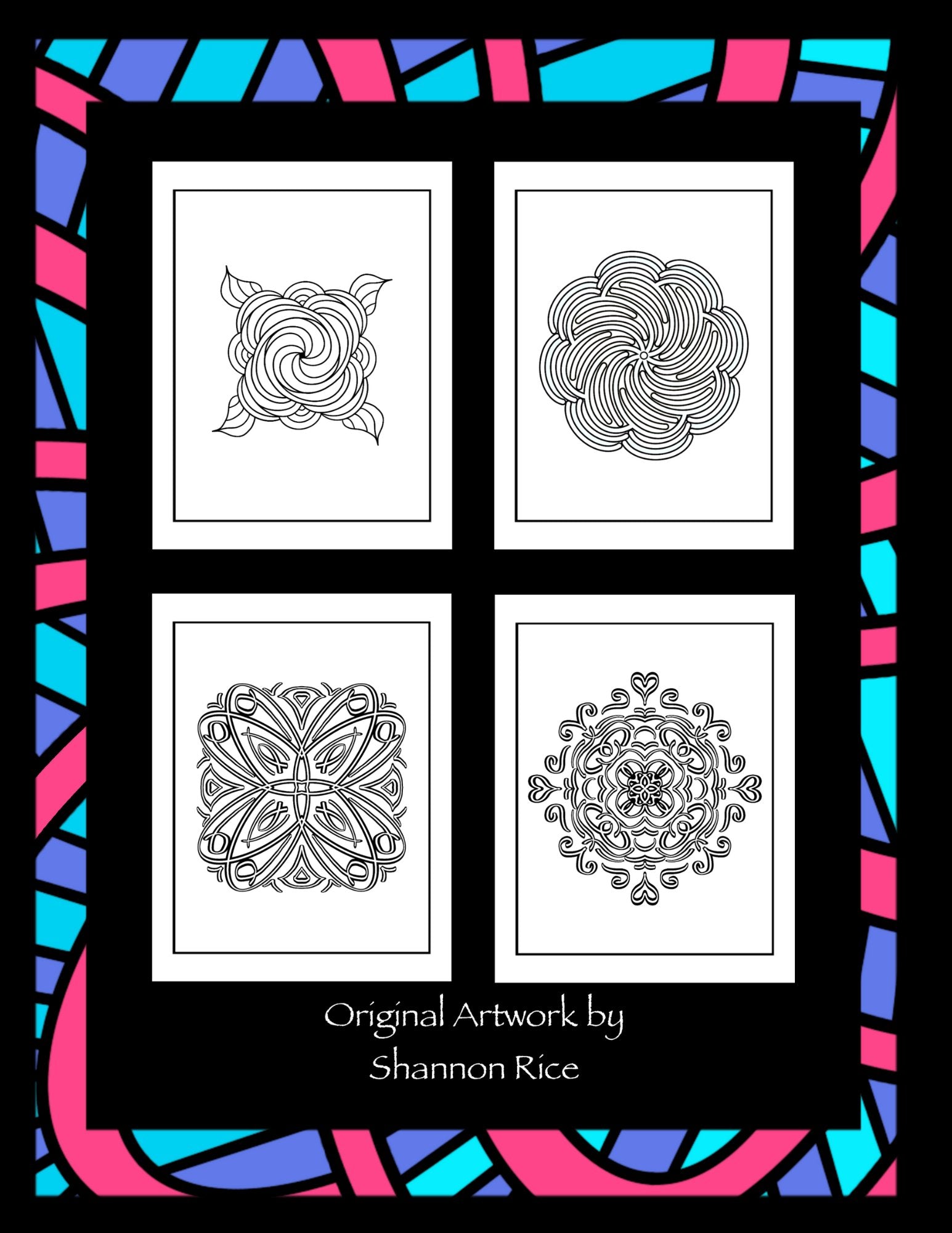 RELAXING PATTERNS: An Original Coloring Book to Calm Your Mind (Volume 3) - Mini Muffin Bookstore