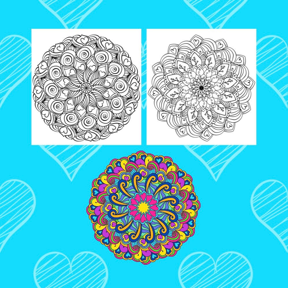 HAPPY VALENTINE’S DAY BEAUTIFUL MANDALA PATTERNS - Mini Muffin Bookstore