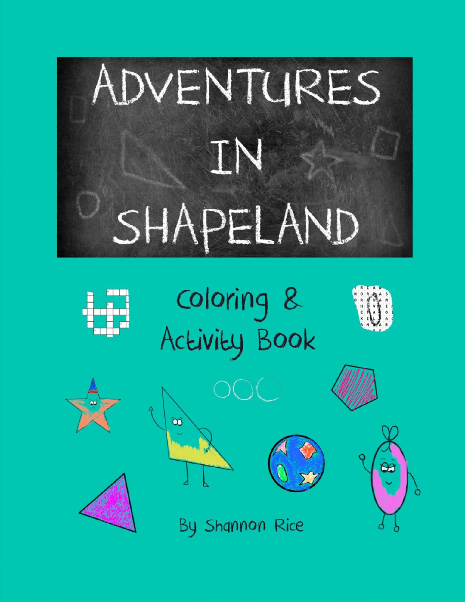 Adventures in Shapeland Coloring & Activity Book cover