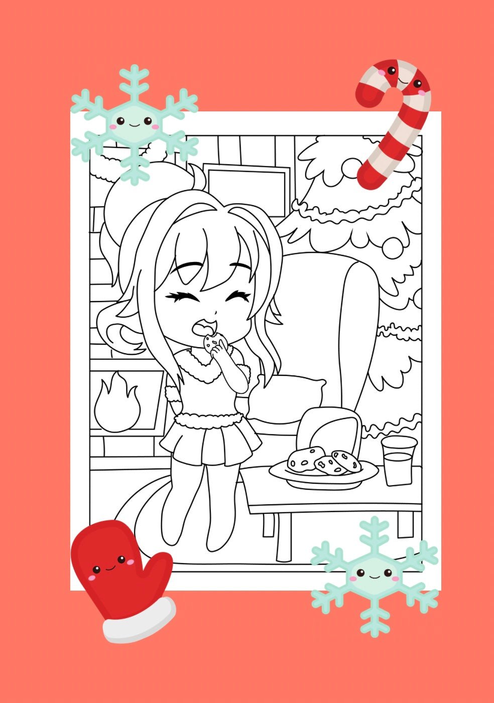 CHIBI GIRL CHRISTMAS - Mini Muffin Bookstore