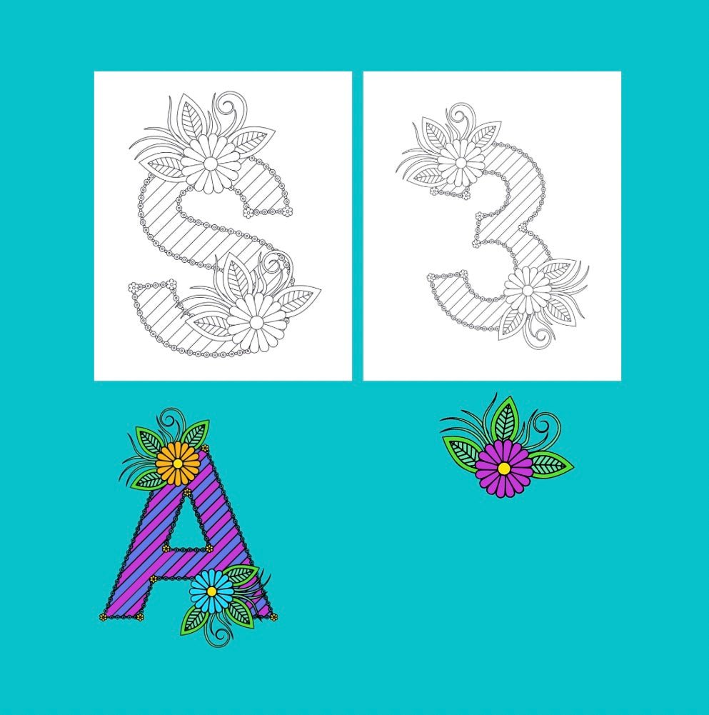 FLOWER ALPHABET & NUMBERS (Volume 3) - Mini Muffin Bookstore