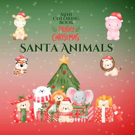 MERRY CHRISTMAS SANTA ANIMALS - Mini Muffin Bookstore