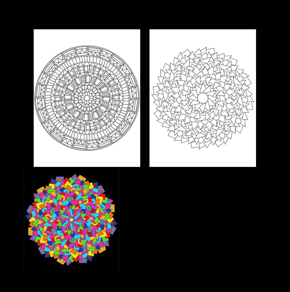 Mini Coloring Book BEAUTIFUL MANDALA PATTERNS: GEOMETRIC (Volume 4) - Mini Muffin Bookstore