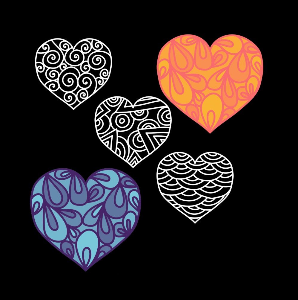 Mini Coloring Book HEALING HEARTS MANDALA PATTERNS SUPER EASY (Volume 5) - Mini Muffin Bookstore