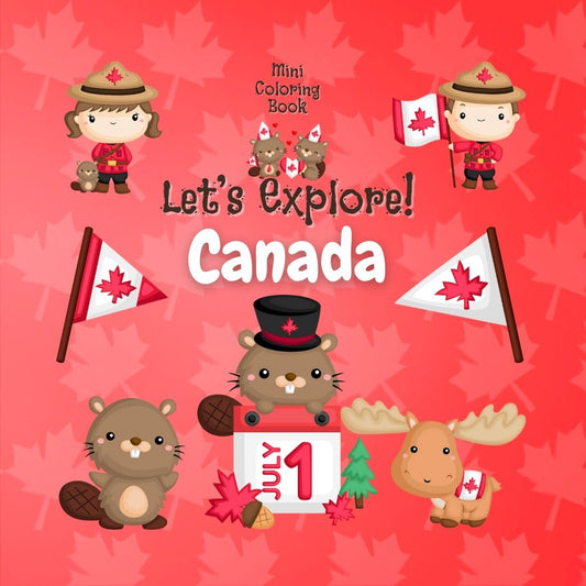 Mini Coloring Book LET’S EXPLORE! CANADA - Mini Muffin Bookstore