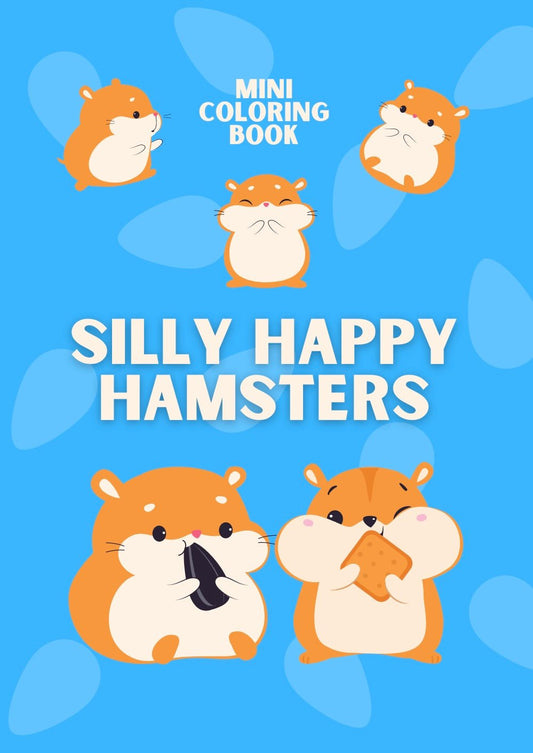 Mini Coloring Book SILLY HAPPY HAMSTERS - Mini Muffin Bookstore