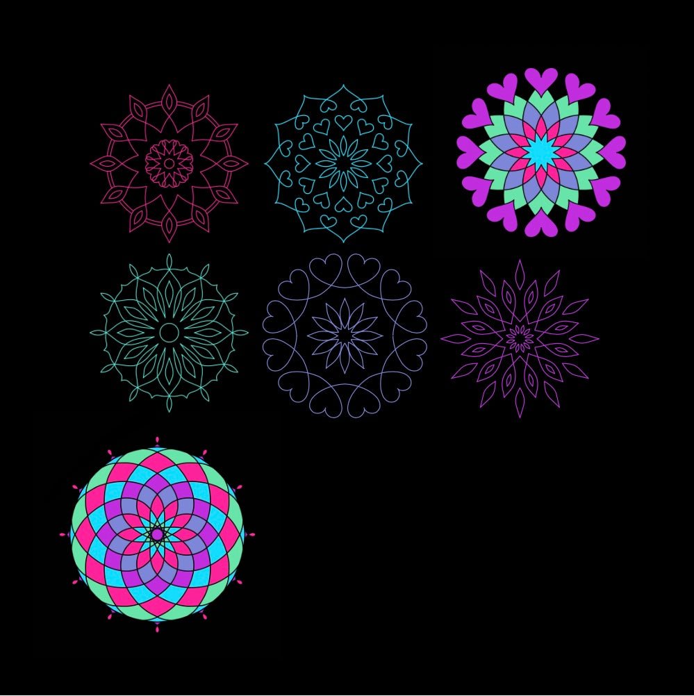 Mini Coloring Book SUPER EASY MANDALAS Simple Flower Patterns (Volume 1) - Mini Muffin Bookstore