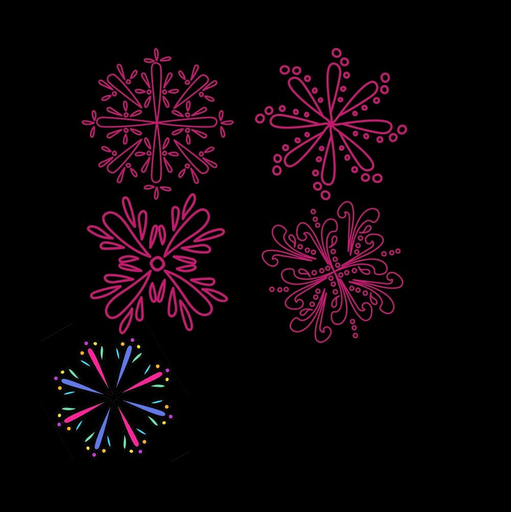 Mini Coloring Book SUPER EASY MANDALAS Simple Snowflake Patterns (Volume 4) - Mini Muffin Bookstore