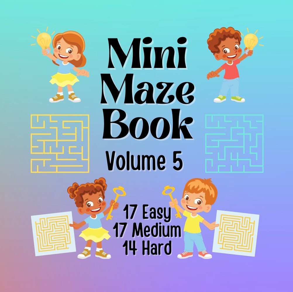 Mini Maze Book EASY MEDIUM HARD (Volume 5) - Mini Muffin Bookstore