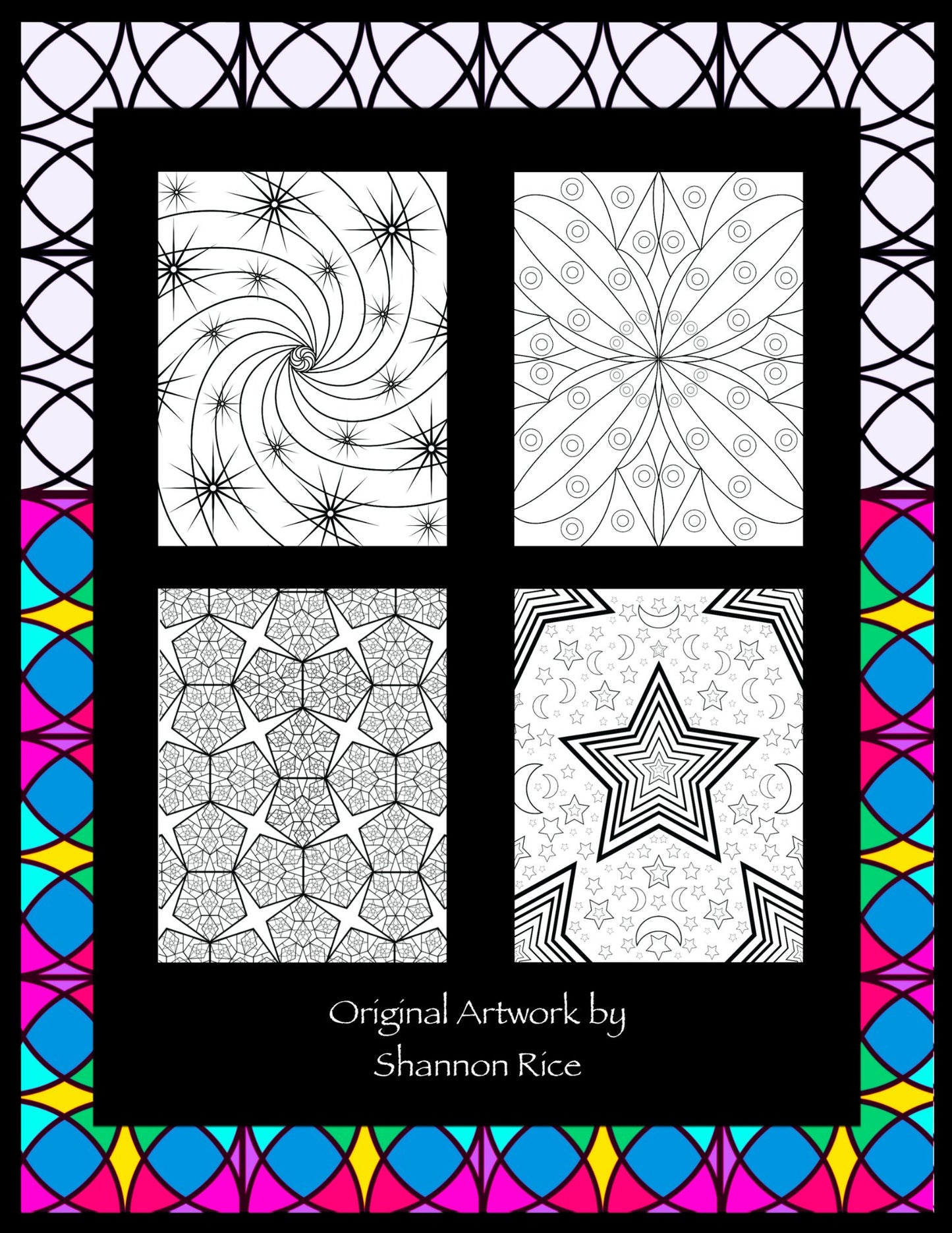 RELAXING PATTERNS: An Original Coloring Book to Calm Your Mind (Volume 1) - Mini Muffin Bookstore